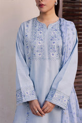 MANAT- 3PC LAWN EMBROIDERED MM-224
