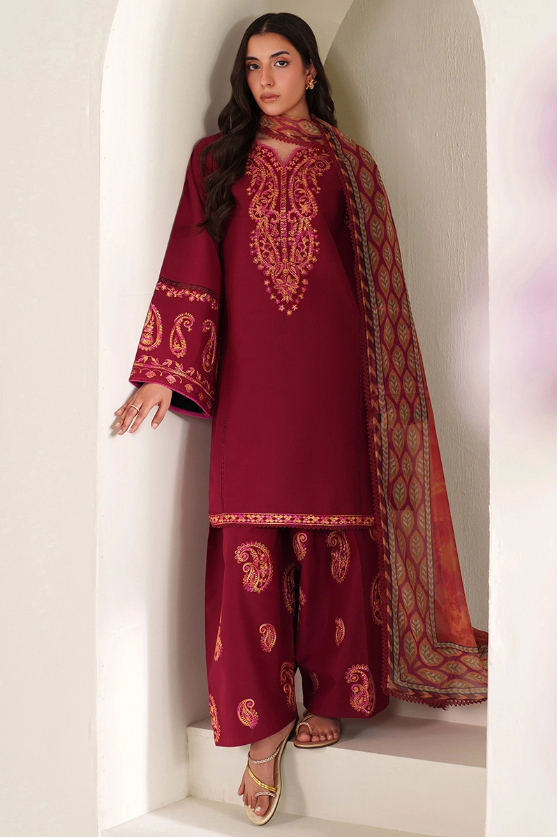FARASHA - 3PC LAWN EMBROIDERED MM-264