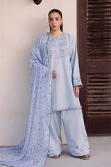 MANAT- 3PC LAWN EMBROIDERED MM-224