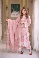 ANEELA'S-3PC LAWN EMBRIDERED MM-260