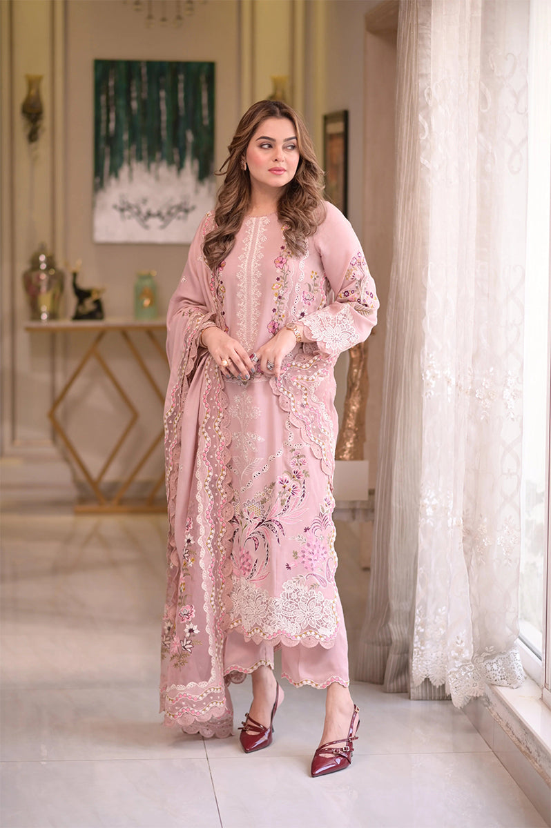 ANEELA'S-3PC LAWN EMBRIDERED MM-260