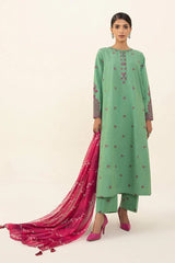 SAPPHIRE - 3PC LAWN EMBROIDERED FL-S122